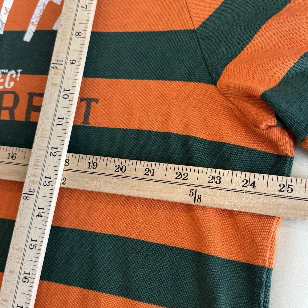 VTG Polo Ralph Lauren Rugby Polo Shirt Mens XXL Orange Green 2nd Battalion Y2K